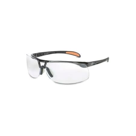 HONEYWELL NORTH Uvex® S4200HS Protege Safety Glasses, Black Frame, Clear HS Lens S4200HS